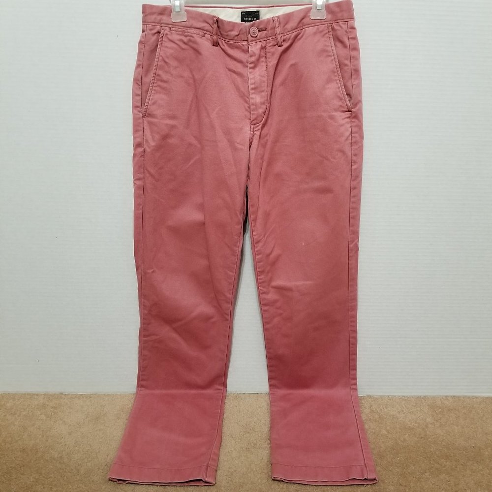 J.Crew pants 30x32 Urban Slim Straight Fit Broken In Chino 100% cotton 19488
